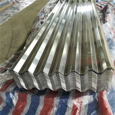 200g/m2 Çinko Kaplama Galvanizli Çelik Plakası SGCC Metal Yaprak Dalgalanmış
