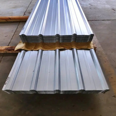 PPGI Yaprak Gümüş Mavi Galvanizli Çatı Yaprağı Dalgalanmış Z275